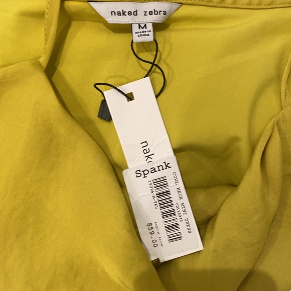 Chartreuse cowl neck slip dress - Picture 5 of 5